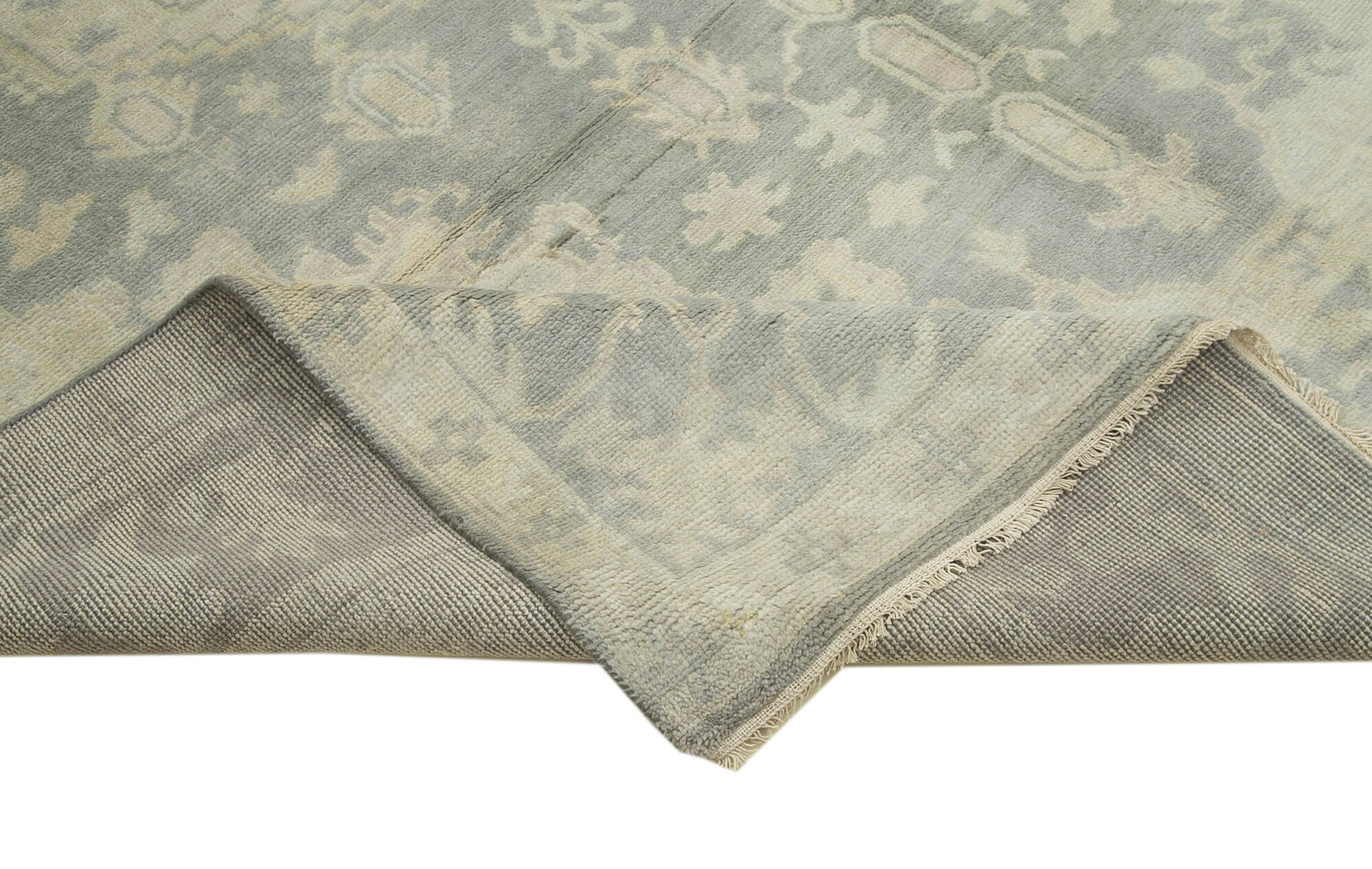 Handmade Cotton Wool Rug | Vintage Turkish Carpet – Soft Wool Area Rug, Beige Classic