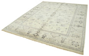Handmade Wool Area Rug – Classic Beige Carpet 8'2'' x 9'11'' Cotton Wool Rug