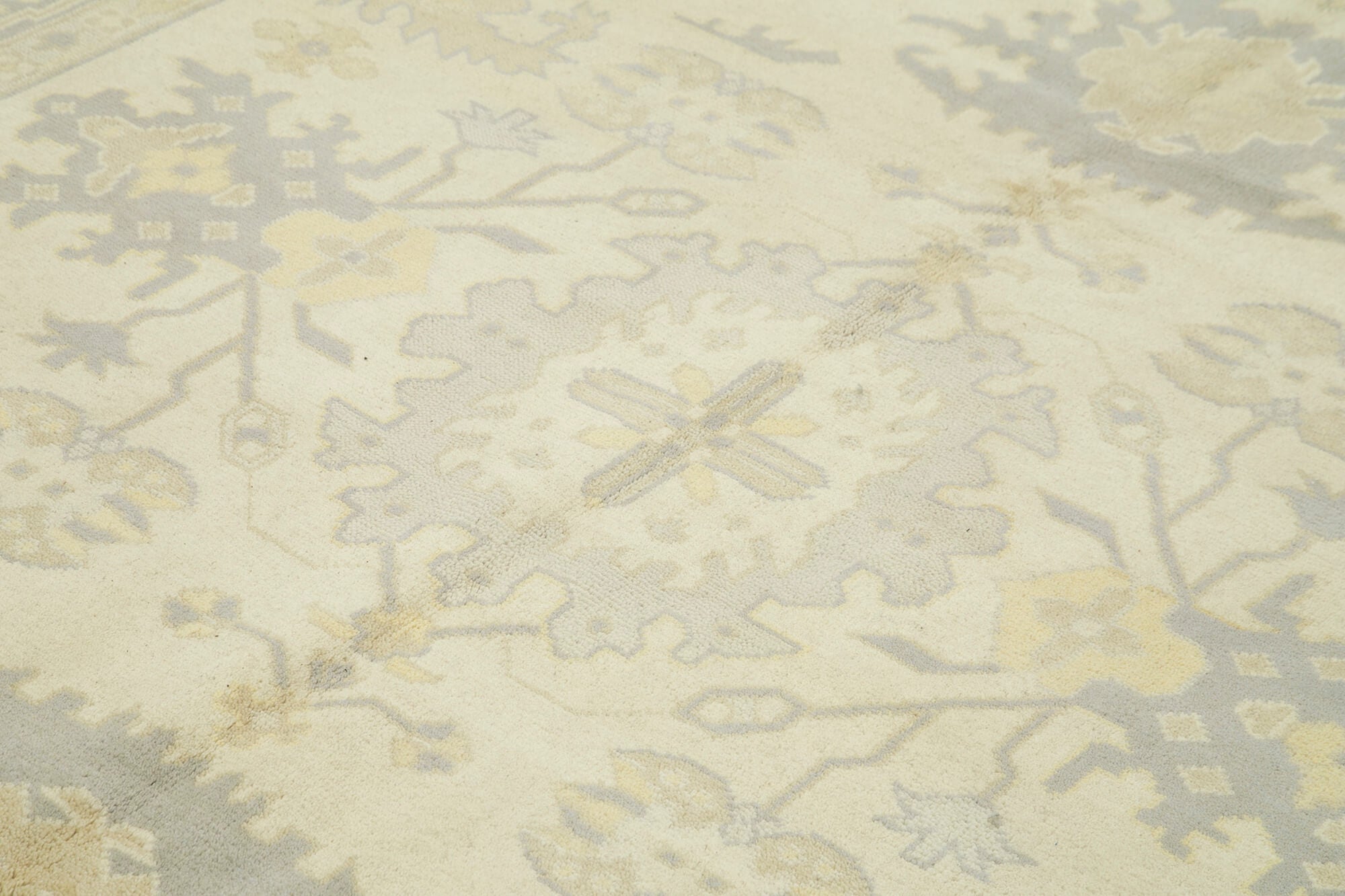 Handmade Wool Area Rug – Tebriz Classic Beige Cotton Wool Carpet 8'2'' x 9'10''