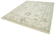 Handmade Wool Area Rug - Classic Beige Carpet 8x10 | Turkish Hand Knotted Cotton Wool Rug
