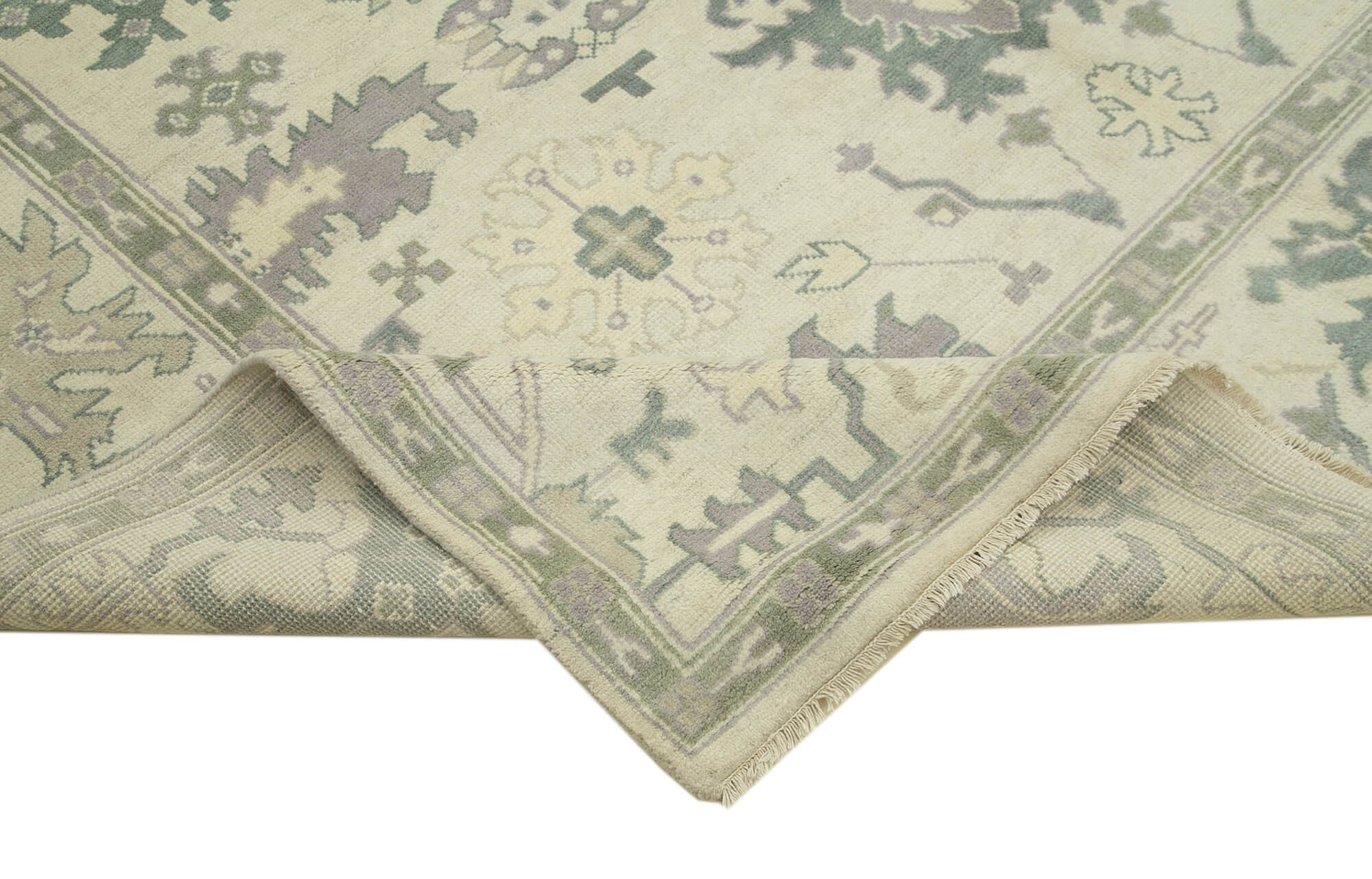 Handmade Wool Area Rug - Classic Beige Carpet 8x10 | Turkish Hand Knotted Cotton Wool Rug