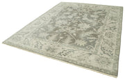 Handmade Area Rug - Classic Beige Wool Cotton 8x10 Vintage Turkish Carpet