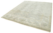 Handmade Wool Area Rug – Tebriz Classic Grey Cotton Wool Rug 8'3''x9'8''