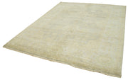 Handmade Wool Area Rug – Classic Beige 7x10 Turkish Hand Knotted Carpet