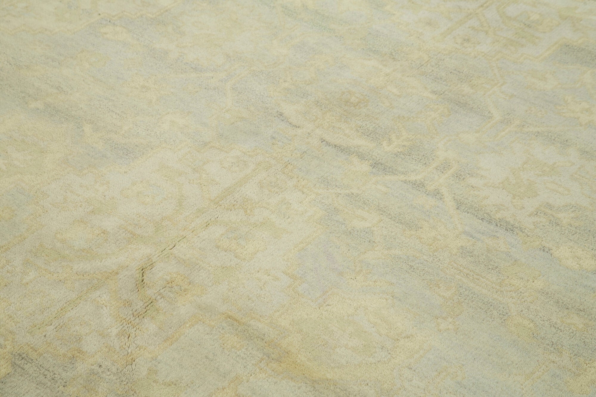 Handmade Wool Area Rug – Classic Beige 7x10 Turkish Hand Knotted Carpet