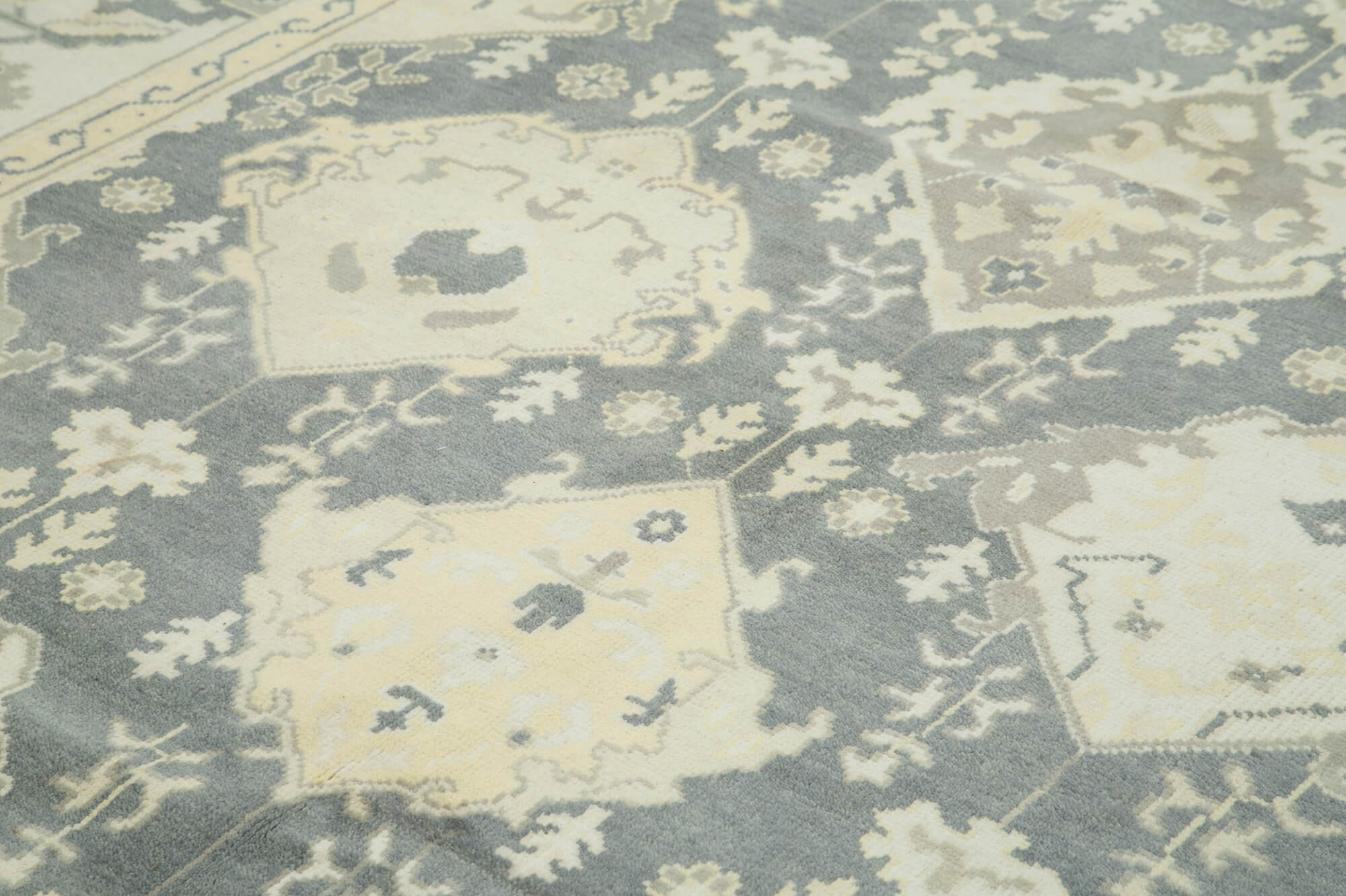 Handmade Wool Area Rug – Tebriz Classic Beige 7x10 Cotton Wool Carpet