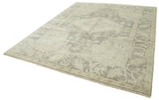 Handmade Wool Area Rug – Classic Beige Rug with Durable Cotton Weave & Soft Wool Texture 8'0''x9'9''