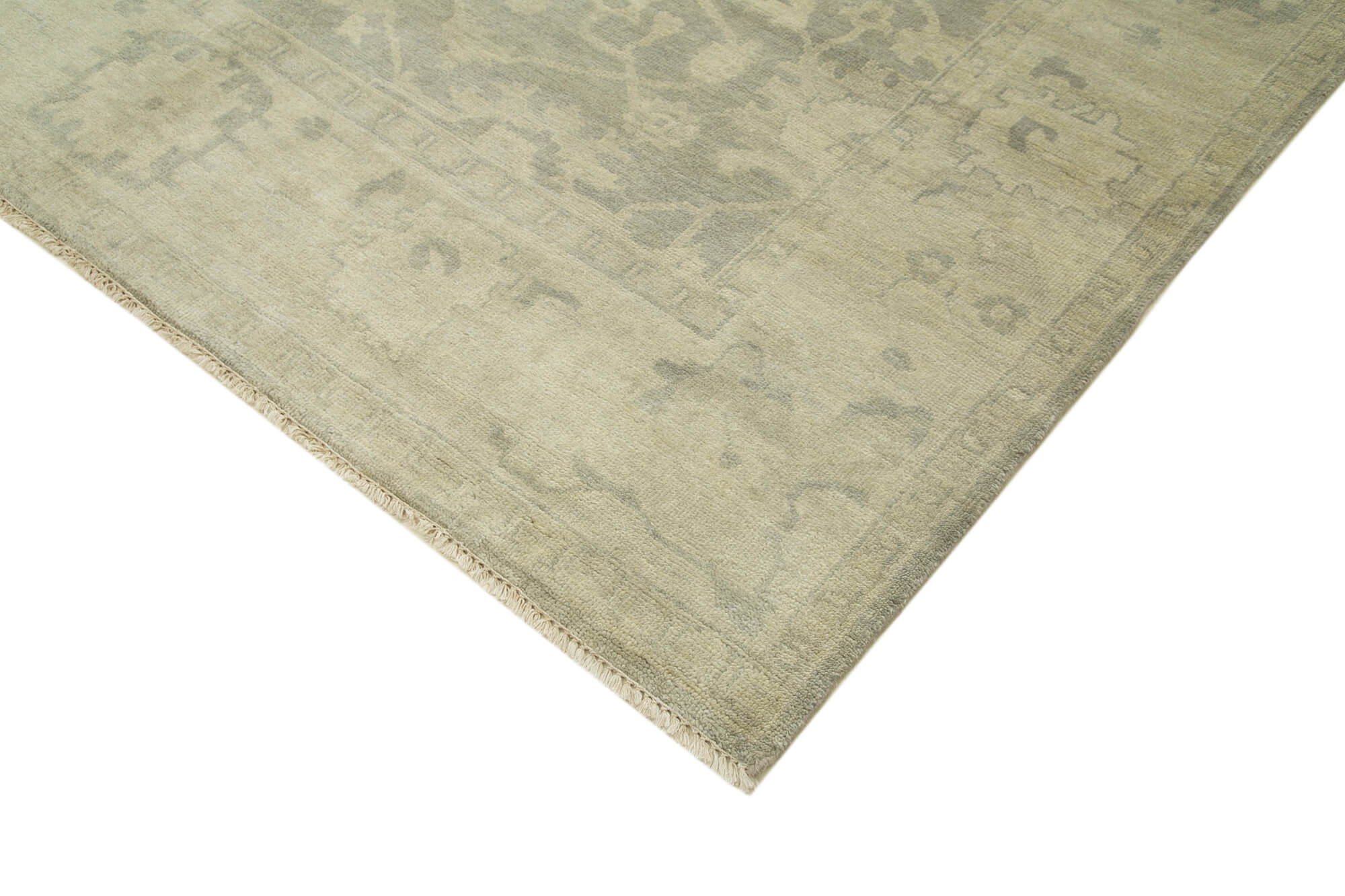 Handmade Wool Area Rug | Vintage Hand Knotted Carpet – Durable Cotton Rug 8'2''x9'11''