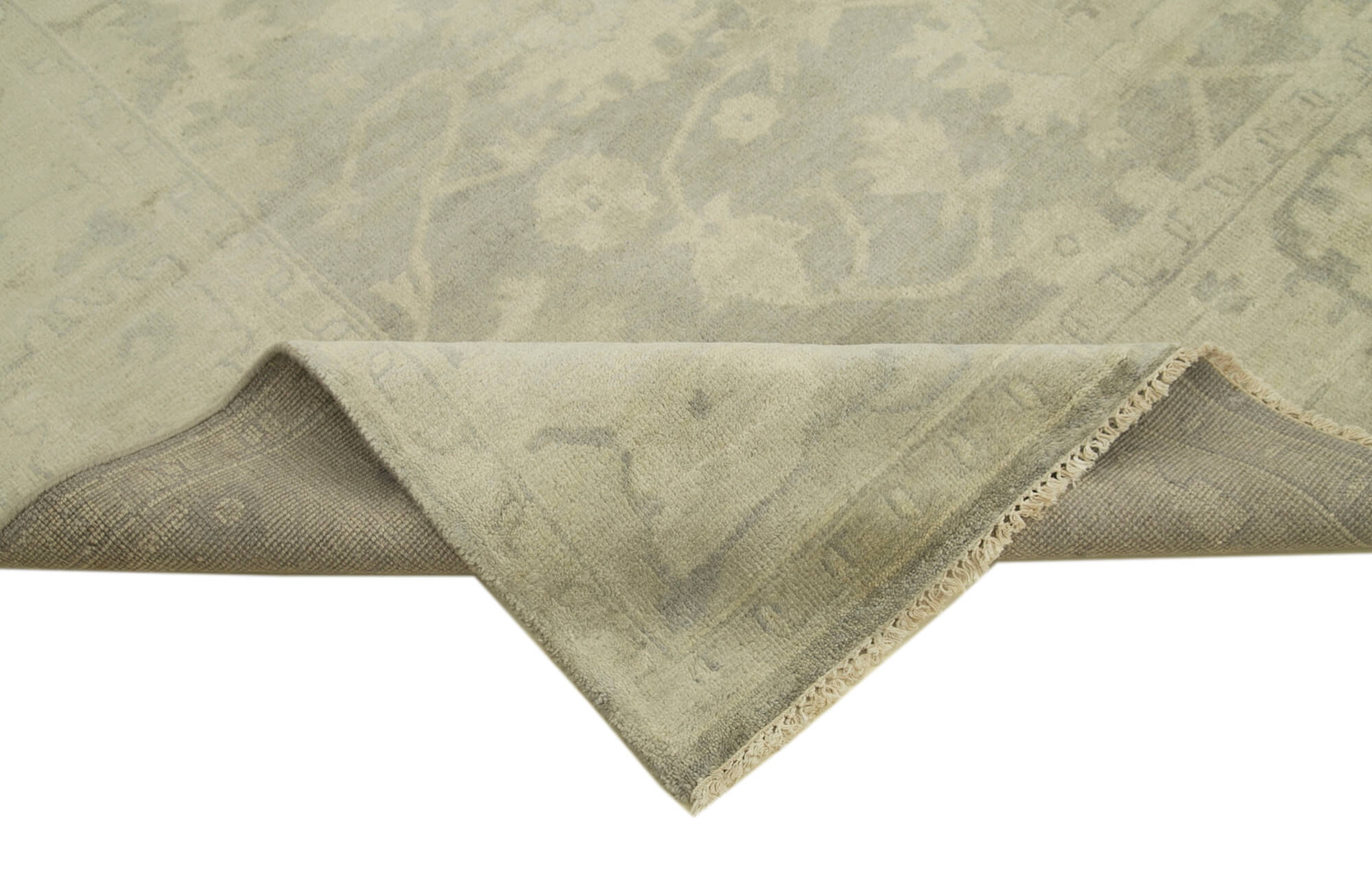 Handmade Wool Area Rug | Vintage Hand Knotted Carpet – Durable Cotton Rug 8'2''x9'11''