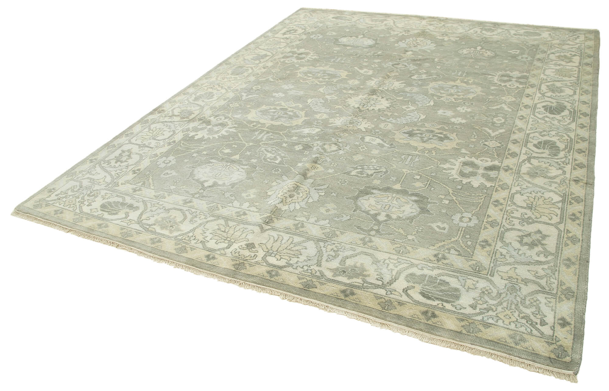 Handmade Wool Area Rug – Classic Beige Carpet 8'x10' | Turkish Woven Carpet