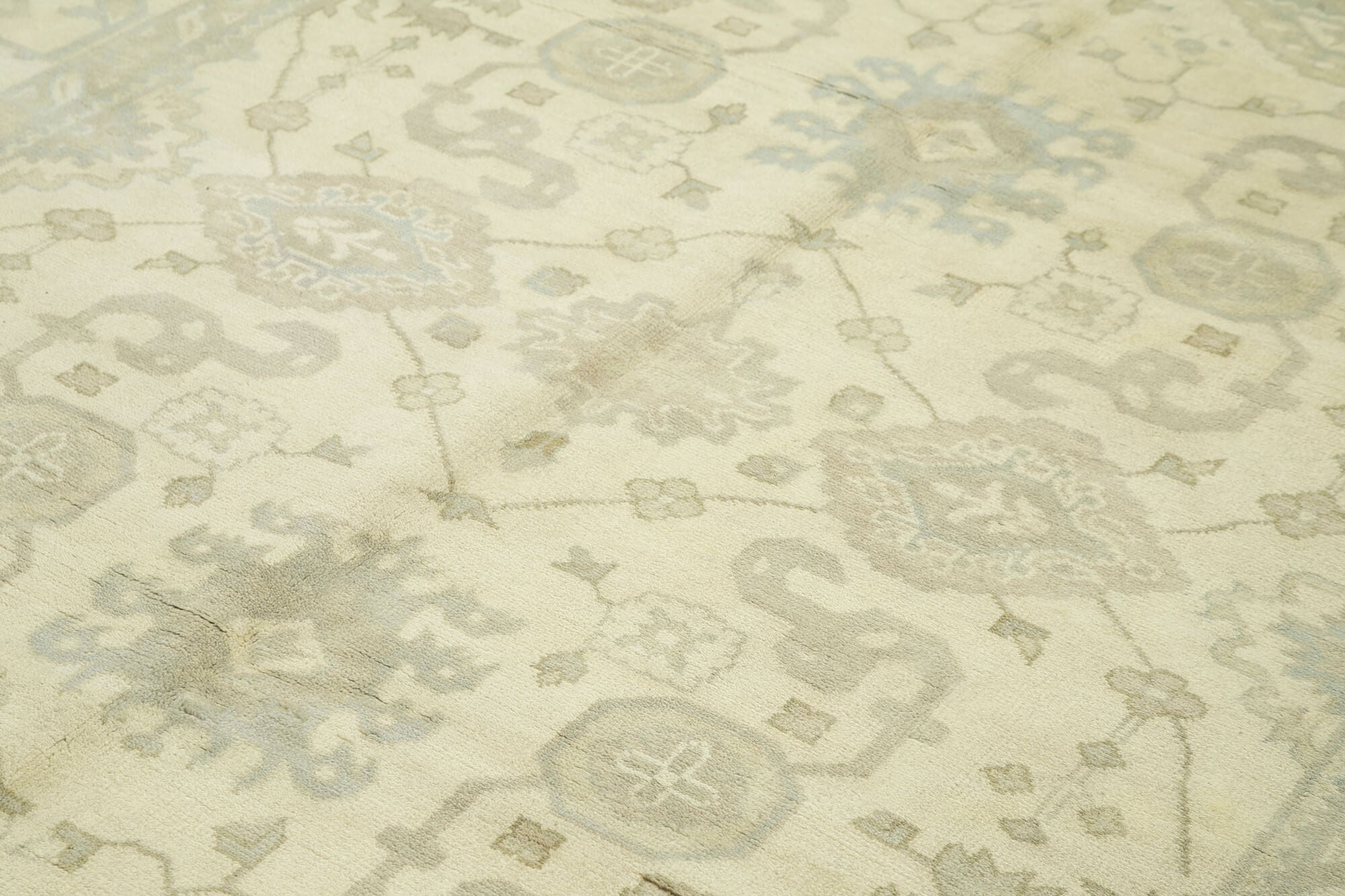 Handmade Wool Area Rug – Classic Beige Cotton Wool Rug 8'2''x9'10'' by Agacan