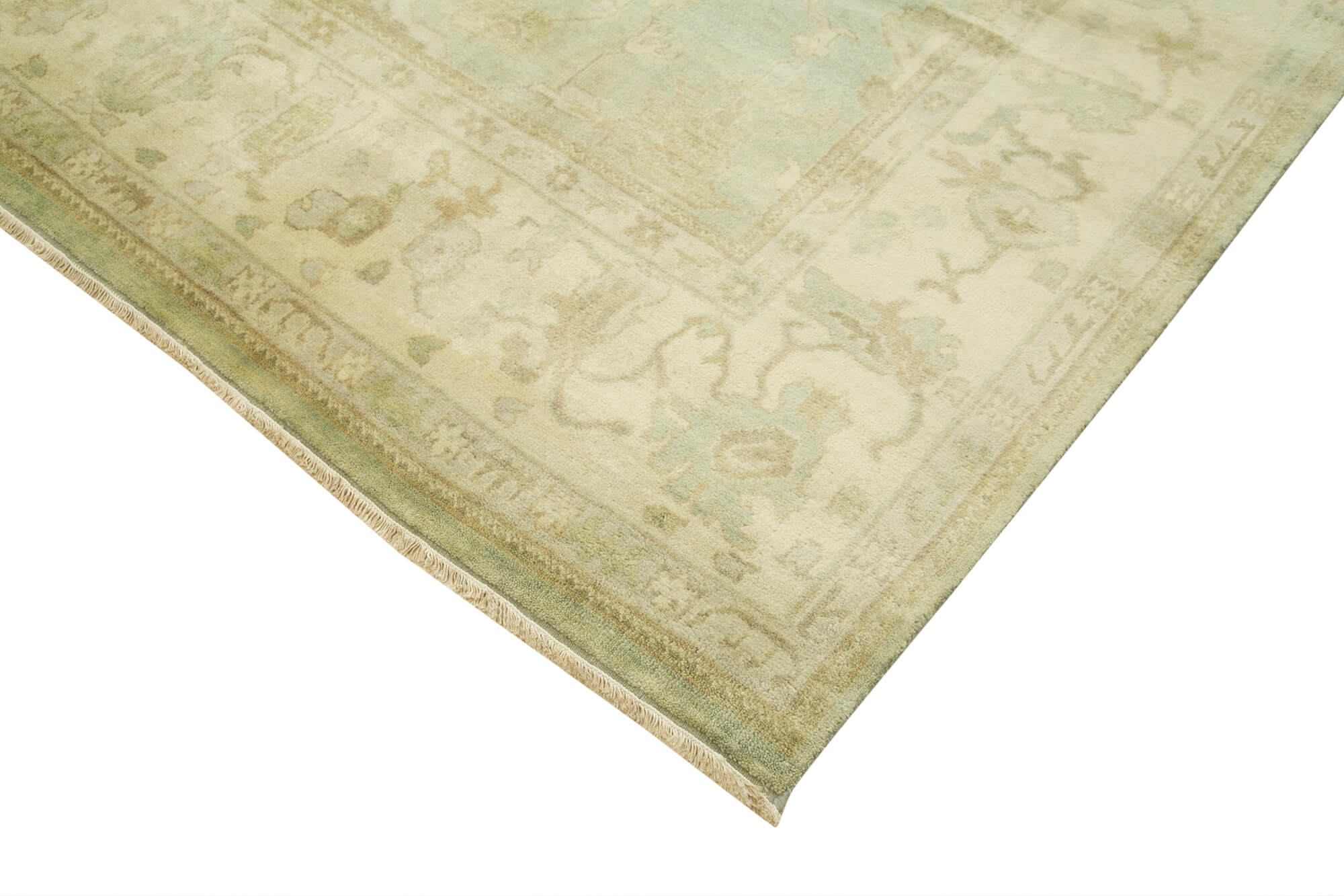 Handmade Wool Area Rug – Classic Beige Cotton Wool Rug 8'8''x11'9'' by Agacan