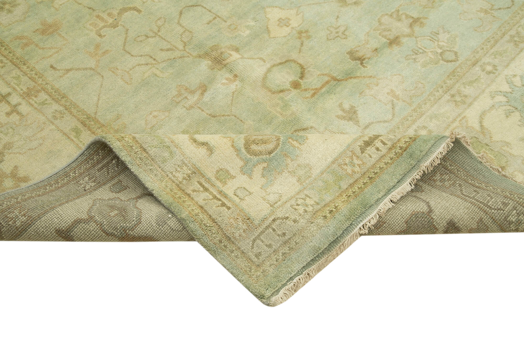 Handmade Wool Area Rug – Classic Beige Cotton Wool Rug 8'8''x11'9'' by Agacan