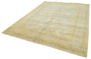 Handmade Wool Area Rug – Tebriz Classic Beige 7'11''x10'2'' Cotton Wool Rug