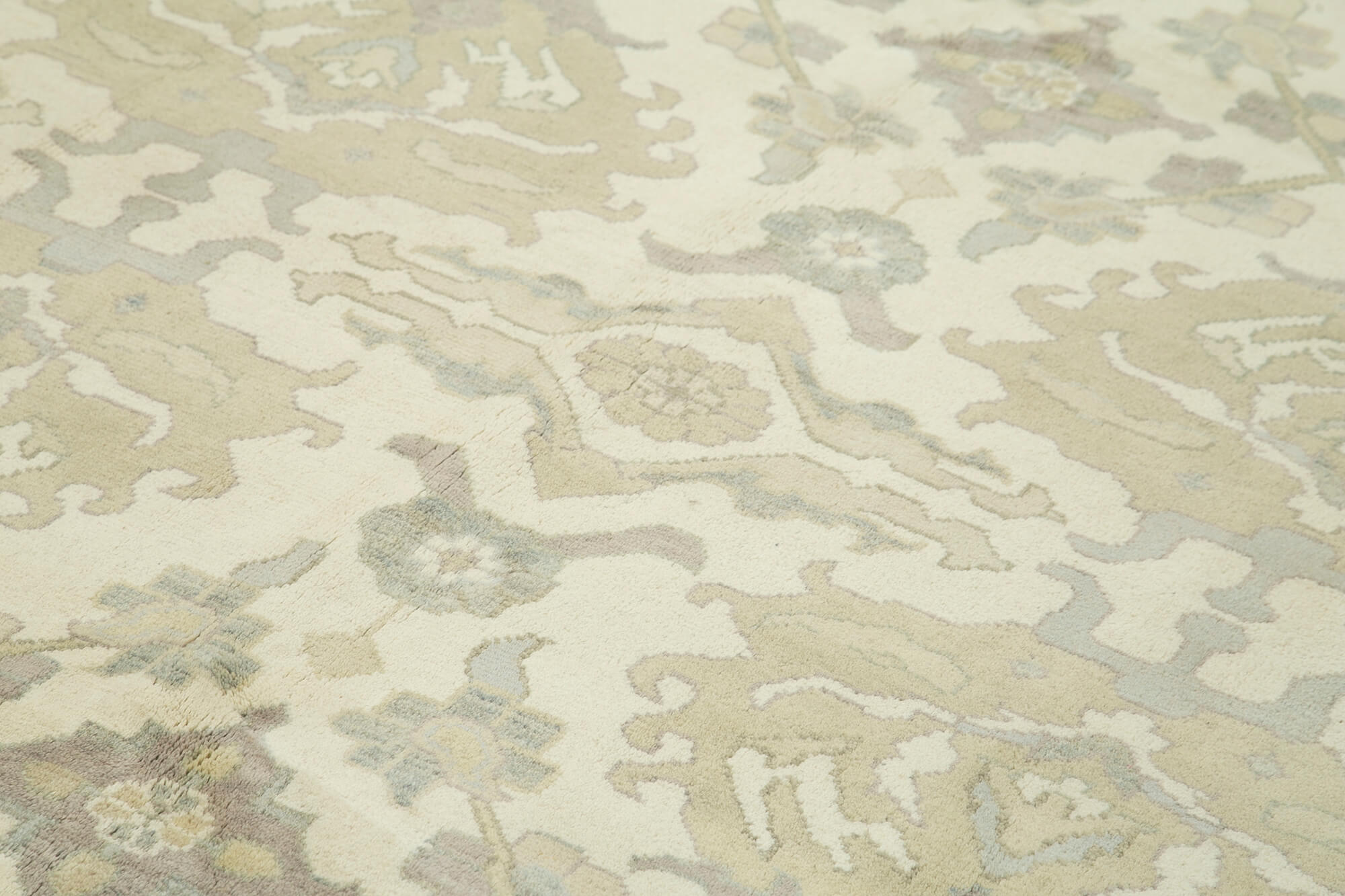 Tebriz Beige Classic Cotton Wool Handmade Area Rug 8'1'' x 10'0''