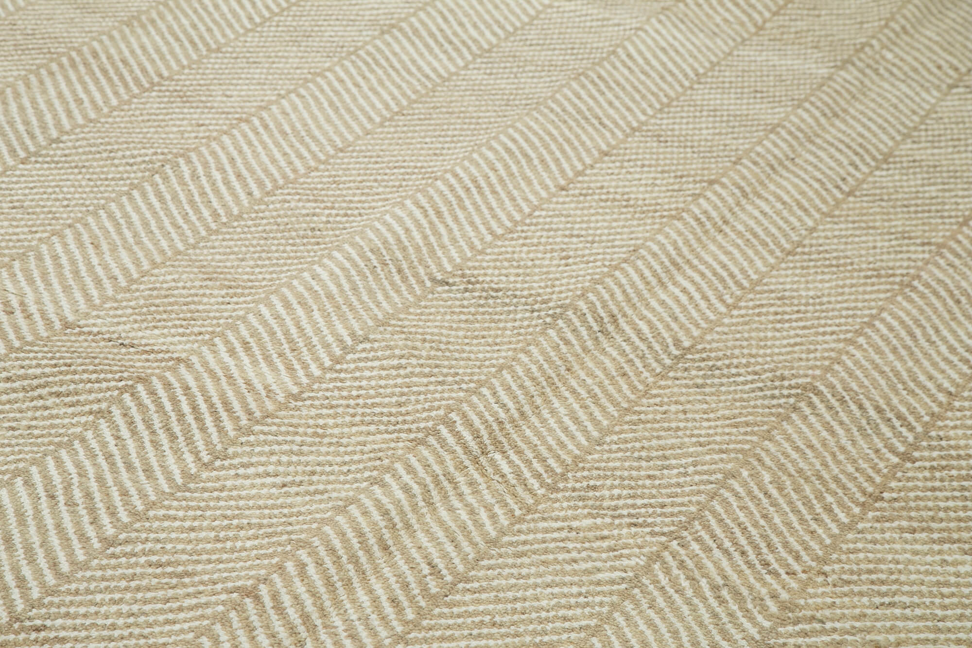 Handmade Wool Area Rug – Tebriz Classic Beige Cotton Wool Carpet 9'5''x14'1''