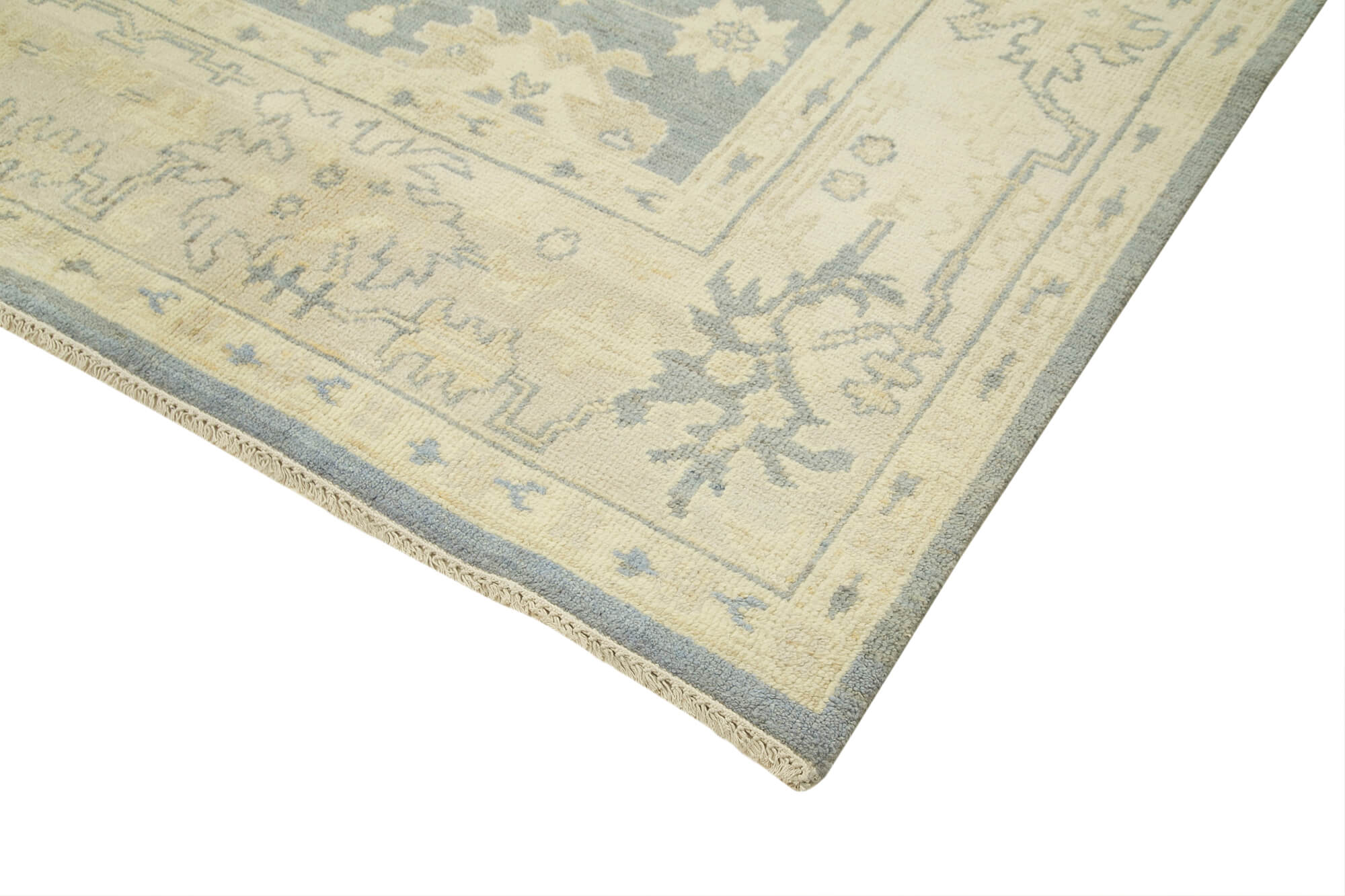 Handmade Wool Area Rug - Vintage Turkish Carpet | Classic Beige Rug 8'11''x11'10''
