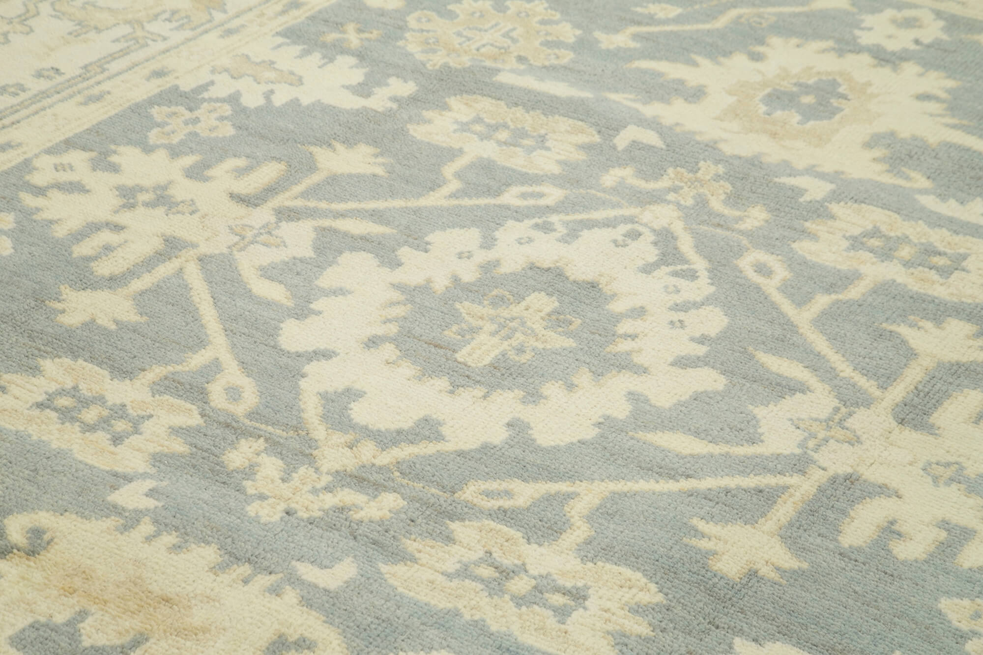 Handmade Wool Area Rug - Vintage Turkish Carpet | Classic Beige Rug 8'11''x11'10''
