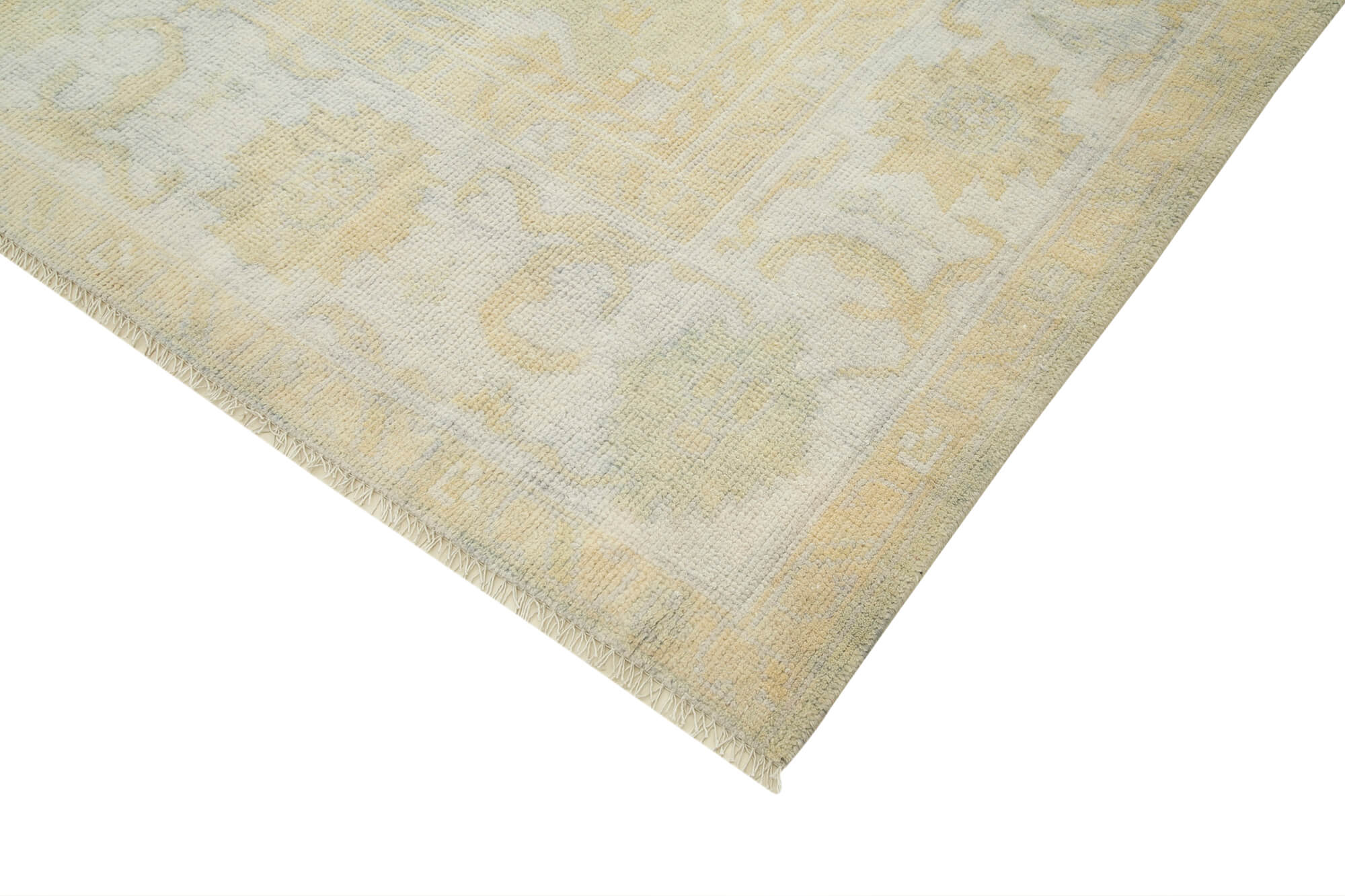 Handmade Wool Area Rug – Classic Beige Carpet | Turkish Hand Knotted Rug 8'7''x11'7''