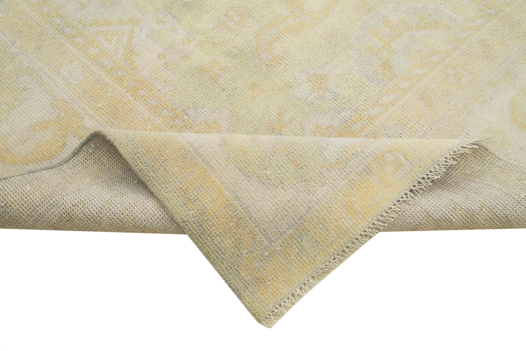 Handmade Wool Area Rug – Classic Beige Carpet | Turkish Hand Knotted Rug 8'7''x11'7''