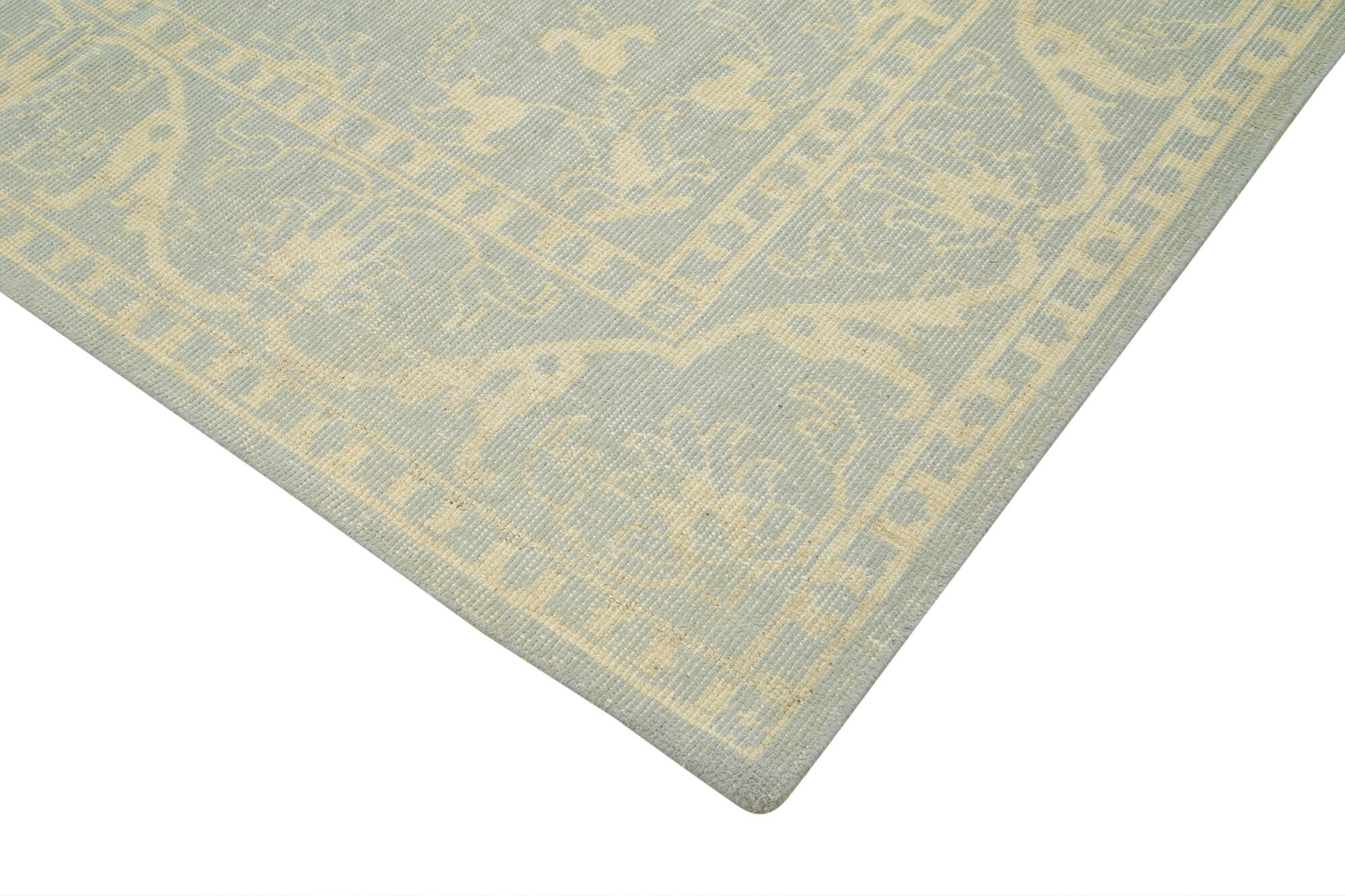 Handmade Wool Area Rug – Classic Beige Turkish Hand Knotted Carpet 9'2''x11'10''