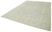 Handmade Wool Area Rug – Classic Beige Rug with Durable Cotton Weave 8'11''x12'0''
