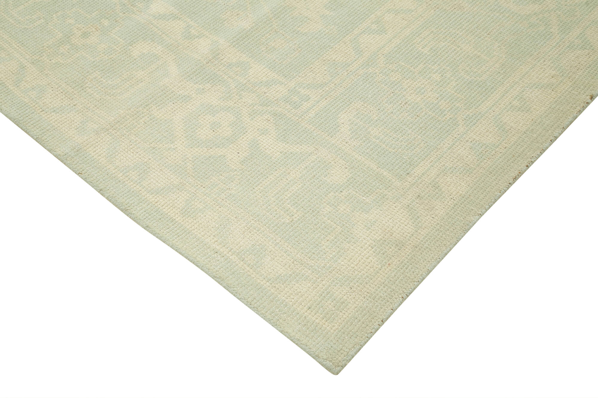 Handmade Wool Area Rug - Classic Beige Cotton Wool Rug 9'x12' by Agacan
