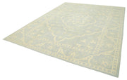 Handmade Wool Area Rug – Tebriz Classic Beige Cotton Wool Rug 8'11''x11'11''