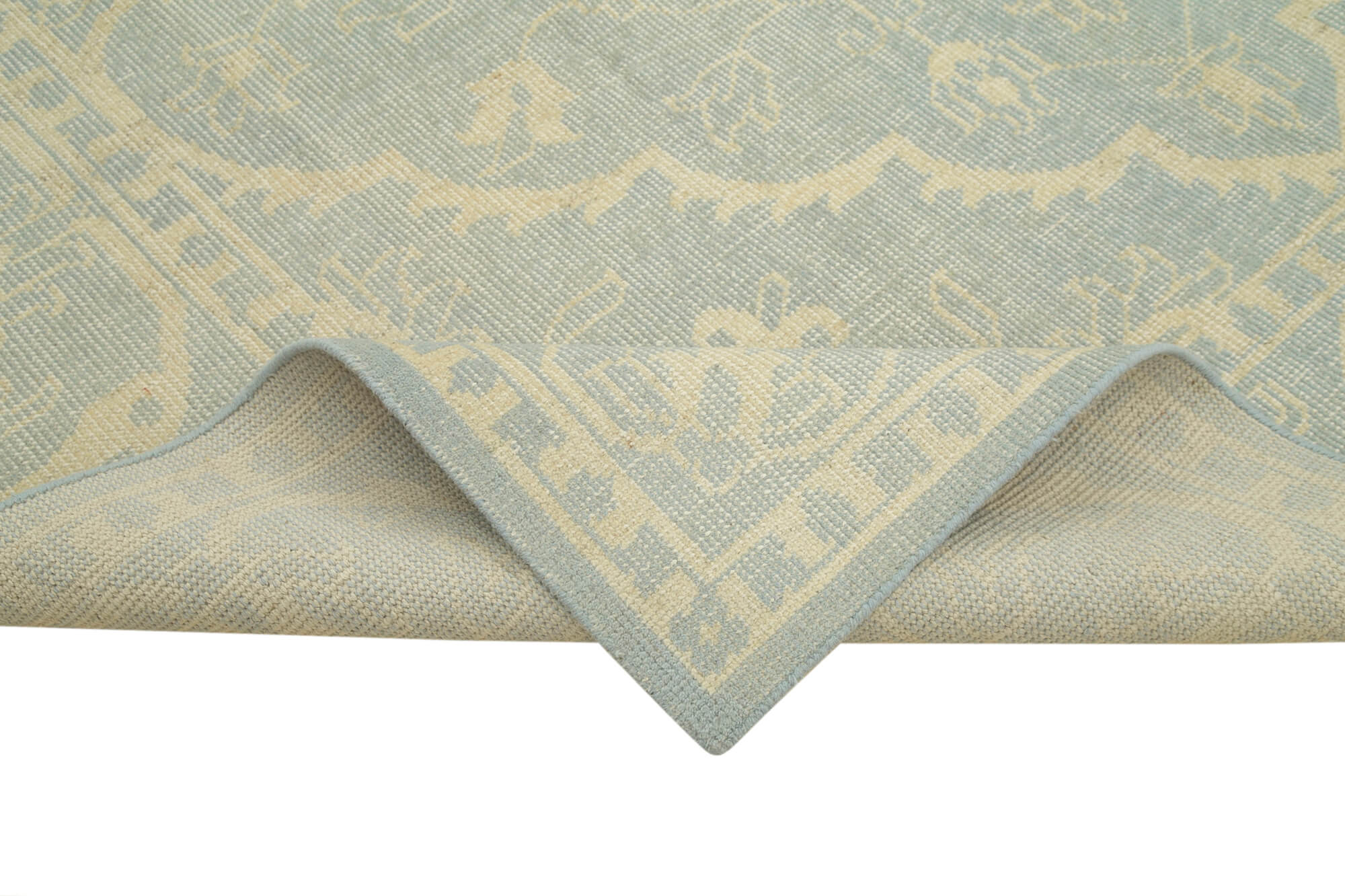 Handmade Wool Area Rug – Tebriz Classic Beige Cotton Wool Rug 8'11''x11'11''
