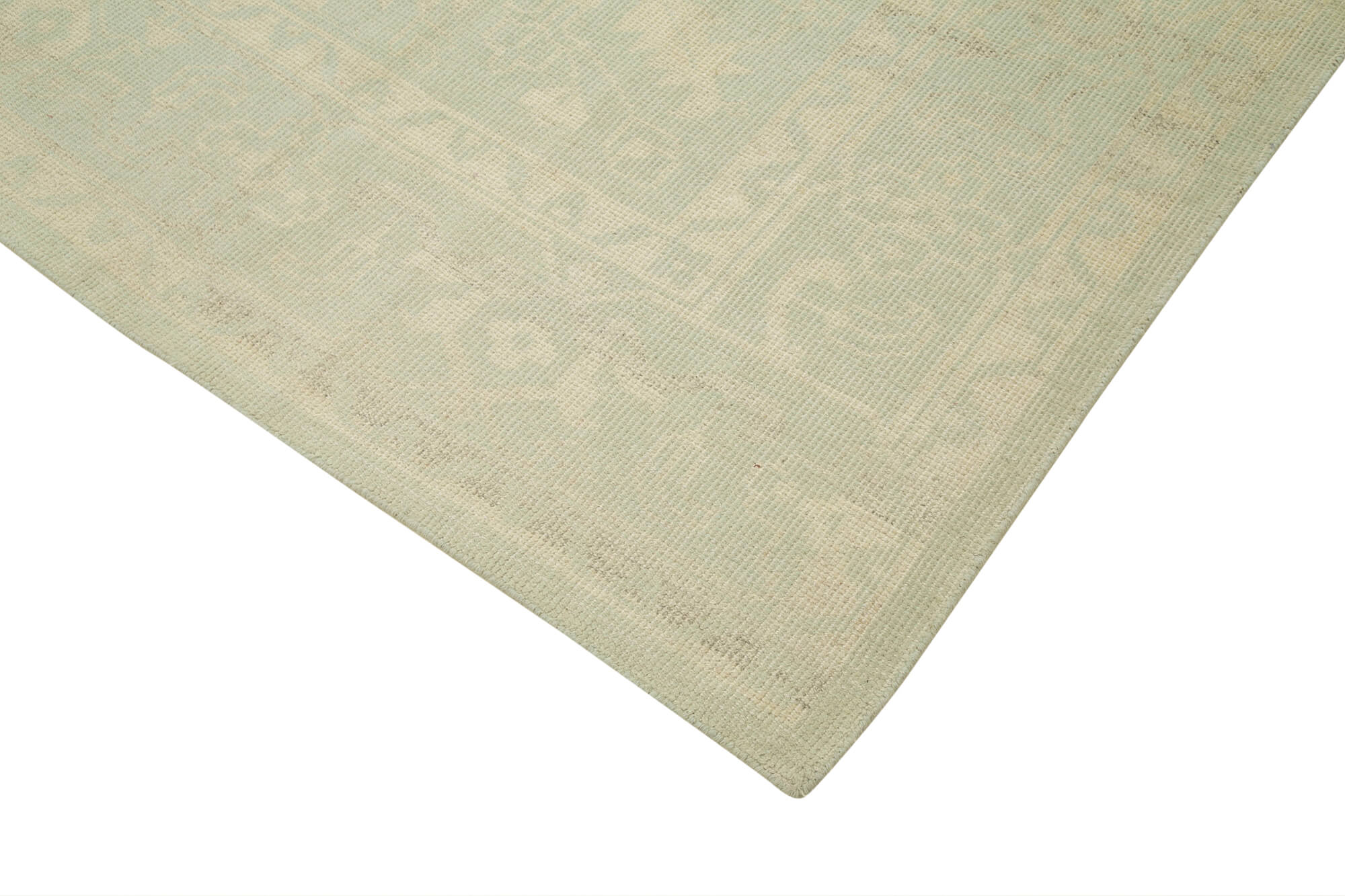 Handmade Wool Area Rug – Tebriz Classic Beige Cotton Wool Rug 9'1''x11'11''
