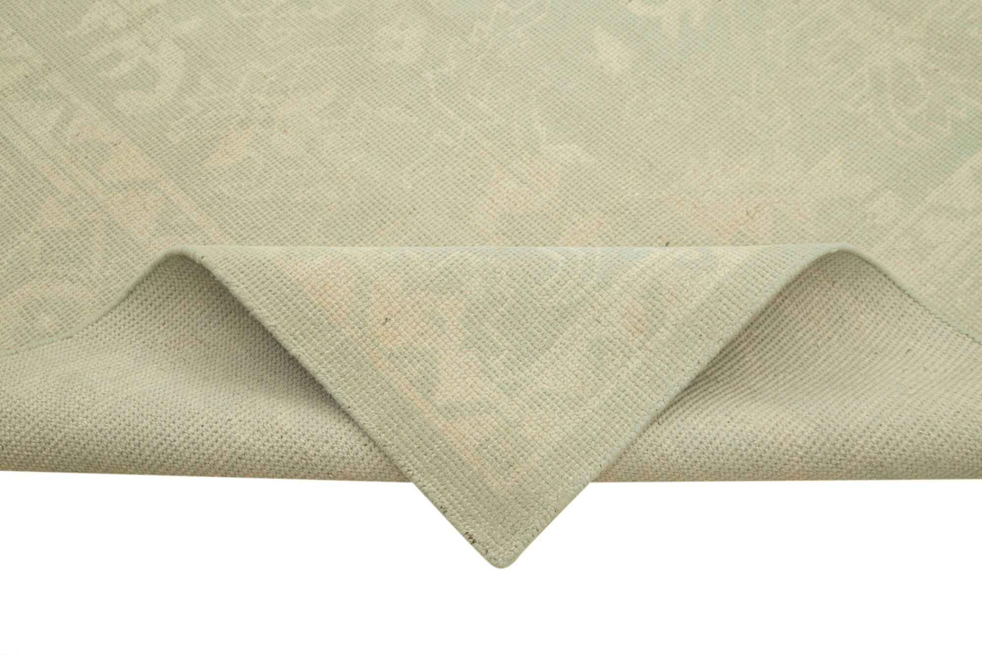Handmade Wool Area Rug – Tebriz Classic Beige Cotton Wool Rug 9'1''x11'11''