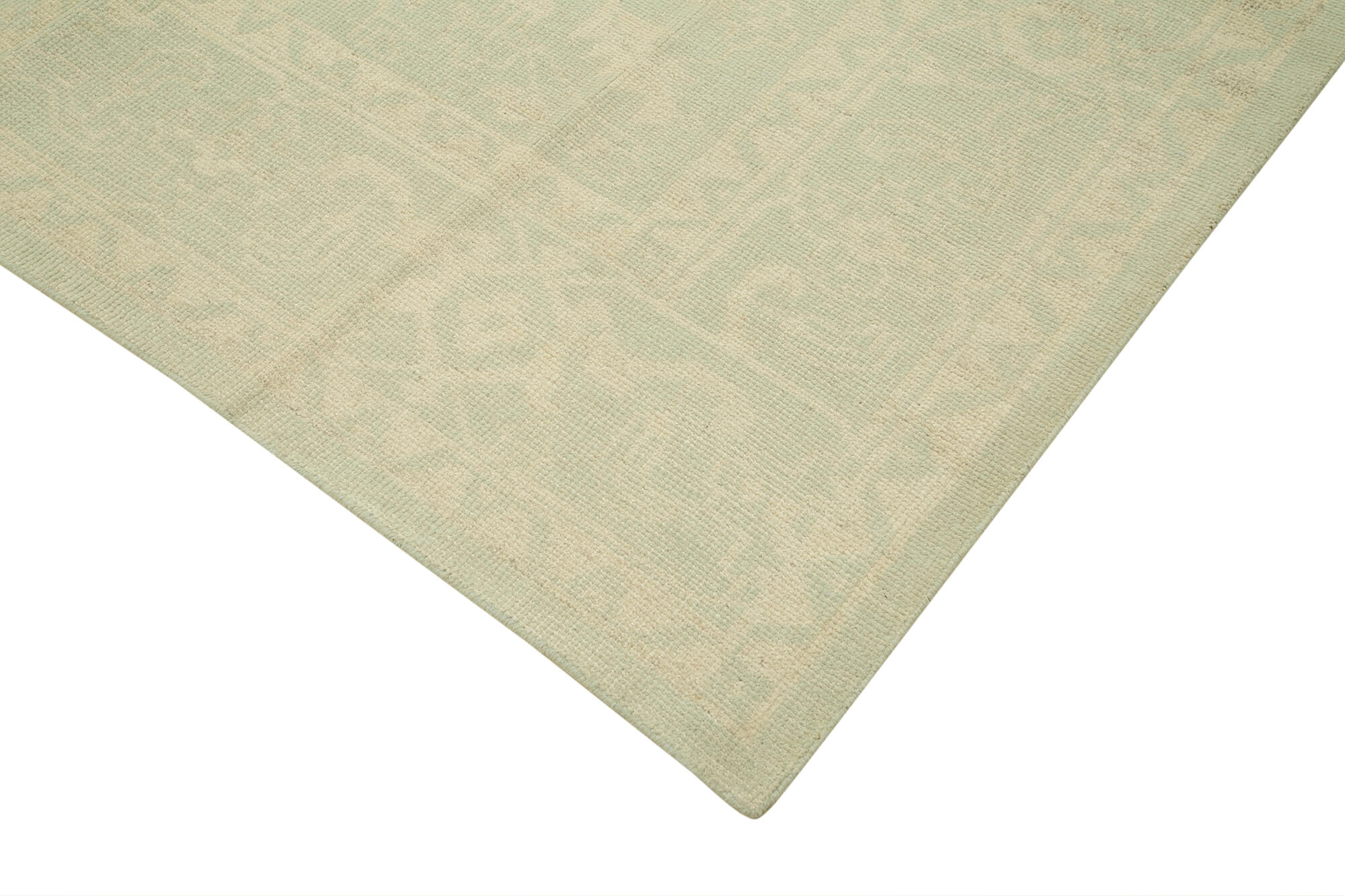 Handmade Cotton Wool Rug – Classic Beige Area Rug, Durable Wool Carpet 8'11''x12'