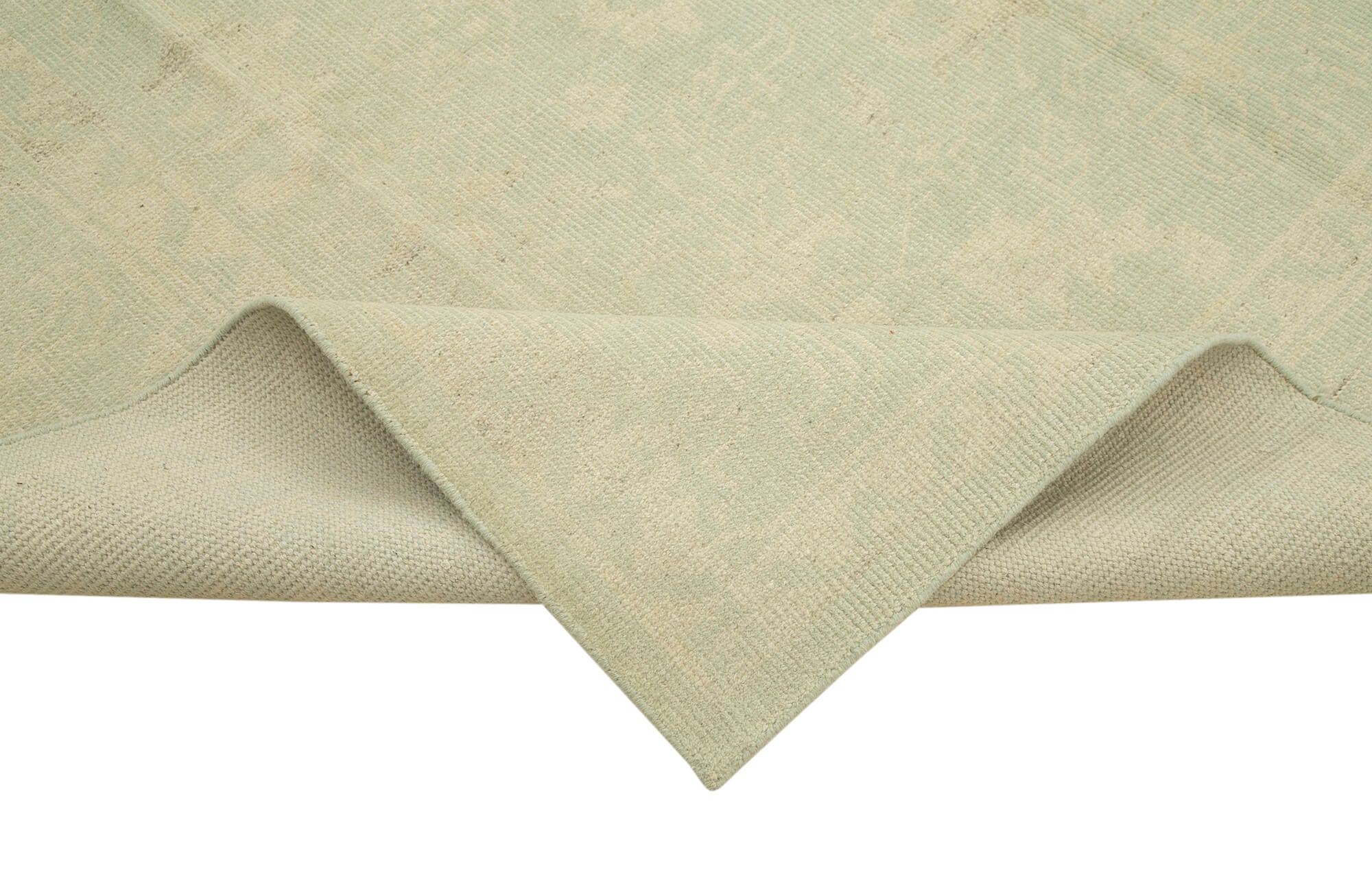 Handmade Cotton Wool Rug – Classic Beige Area Rug, Durable Wool Carpet 8'11''x12'