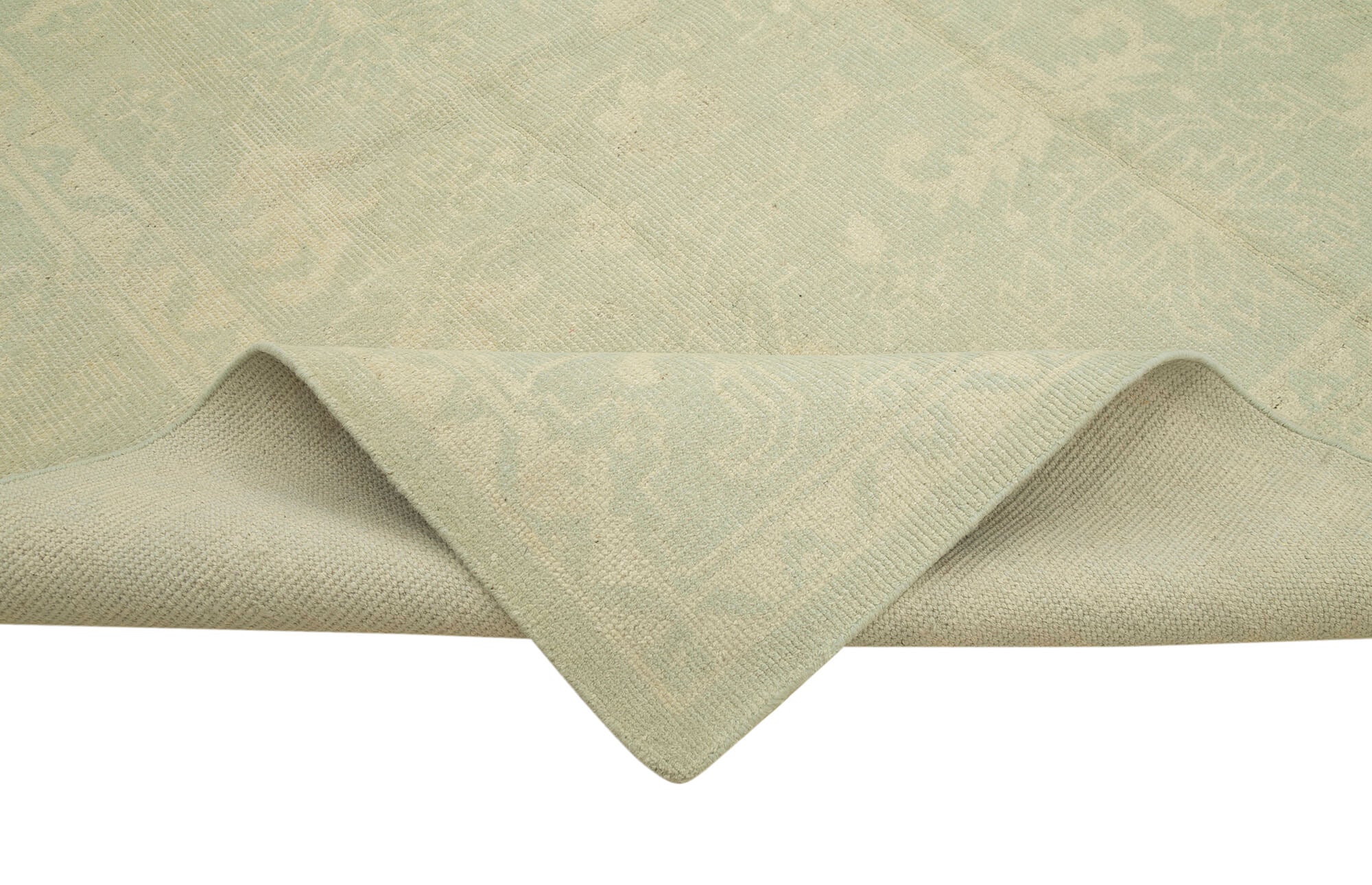 Handmade Wool Area Rug – Classic Beige Cotton Wool Rug 8'11''x11'11'' Soft Durable
