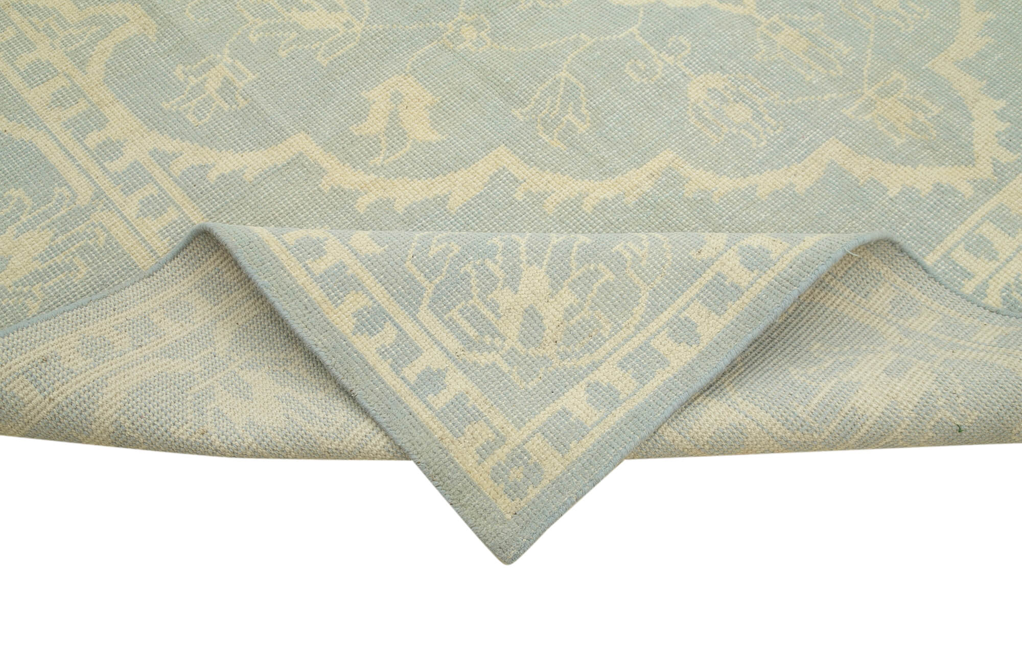 Handmade Wool Area Rug – Classic Beige Rug | Vintage Turkish Carpet 8x12