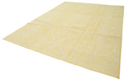 Handmade Wool Area Rug - Tebriz Classic Yellow Cotton Wool Rug 8x12 by Agacan