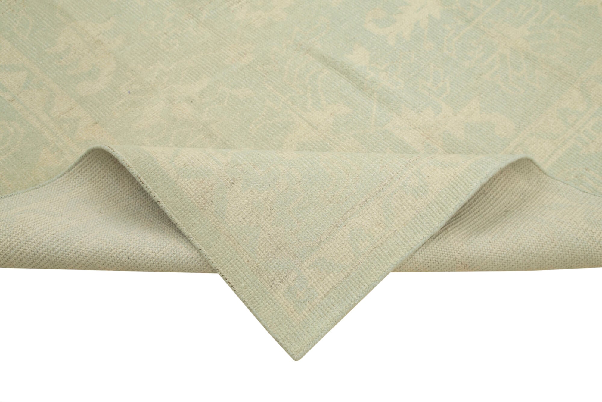 Handmade Wool Area Rug | Tebriz Beige Classic Cotton & Wool Vintage Carpet