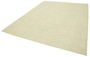 Handmade Wool Area Rug – Classic Beige Cotton Wool Rug 7'11''x10'1'' Turkish Vintage