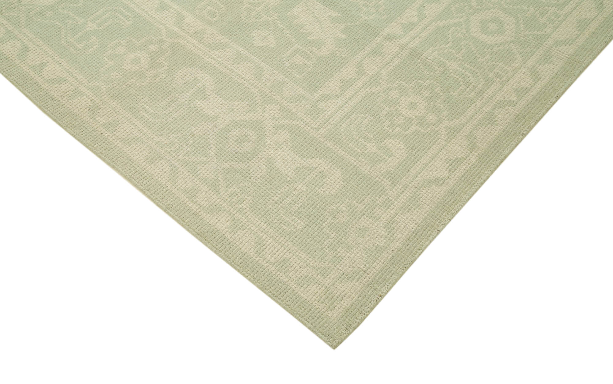 Handmade Wool Area Rug – Tebriz Classic Beige Cotton Wool Rug 7'11''x9'11''