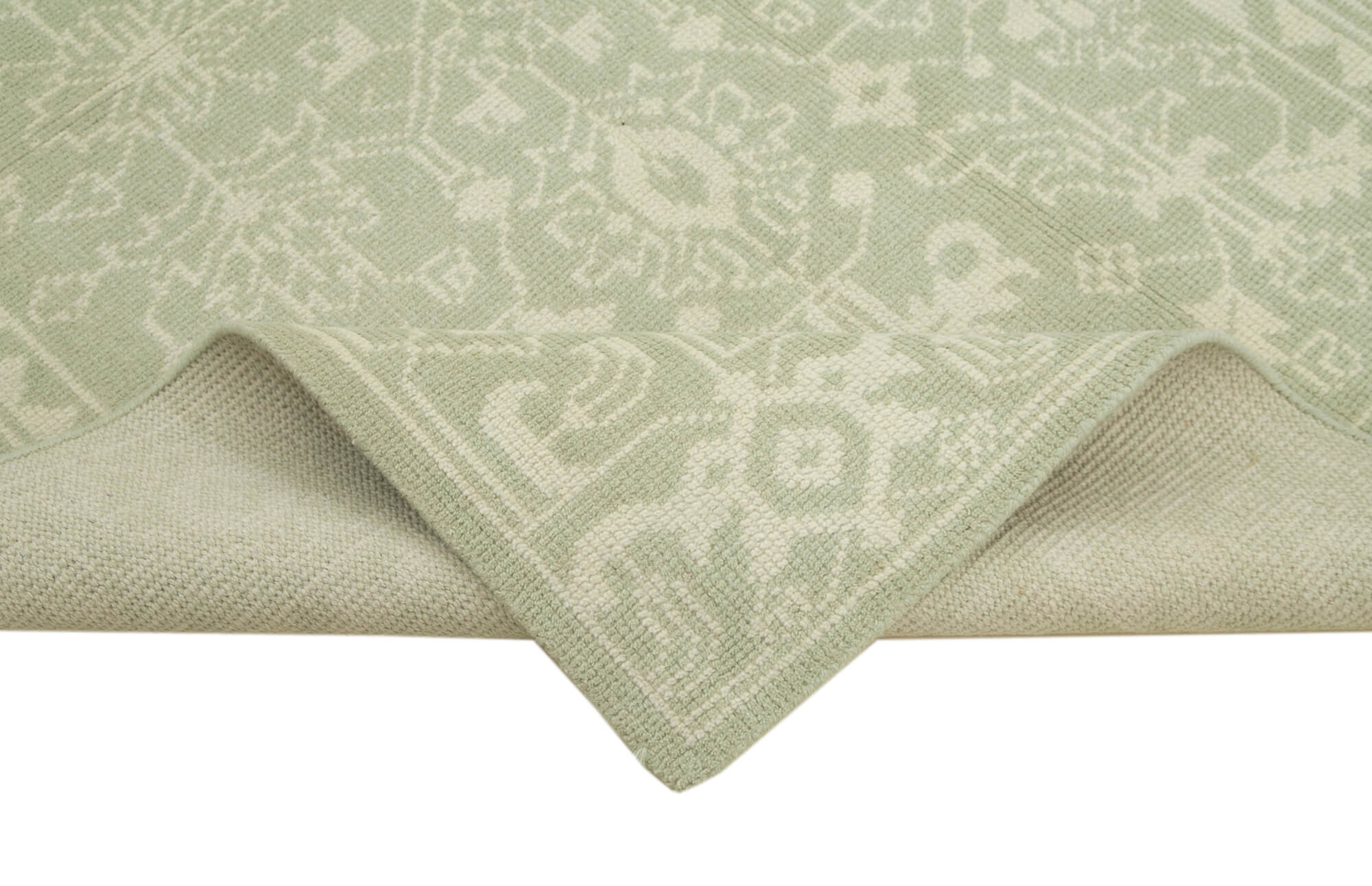 Handmade Wool Area Rug – Classic Beige Turkish 5x8 Cotton Wool Rug