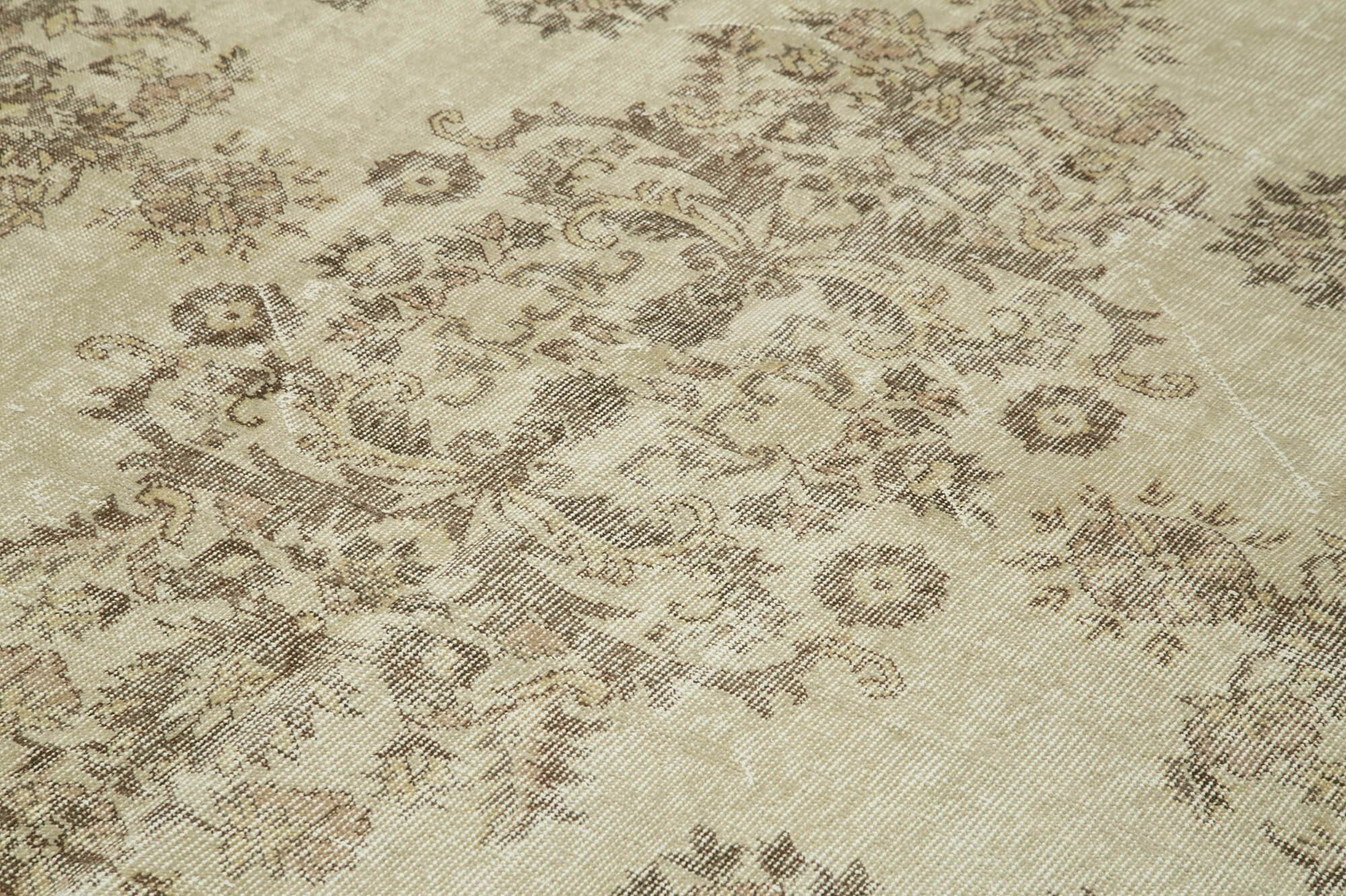 Handmade Wool Area Rug | Traditional Hand Knotted Turkish Wool Rug, Soft Vintage Carpet