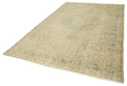 Handmade Vintage Area Rug – Neutral Beige Wool Area Carpet With Soft Texture