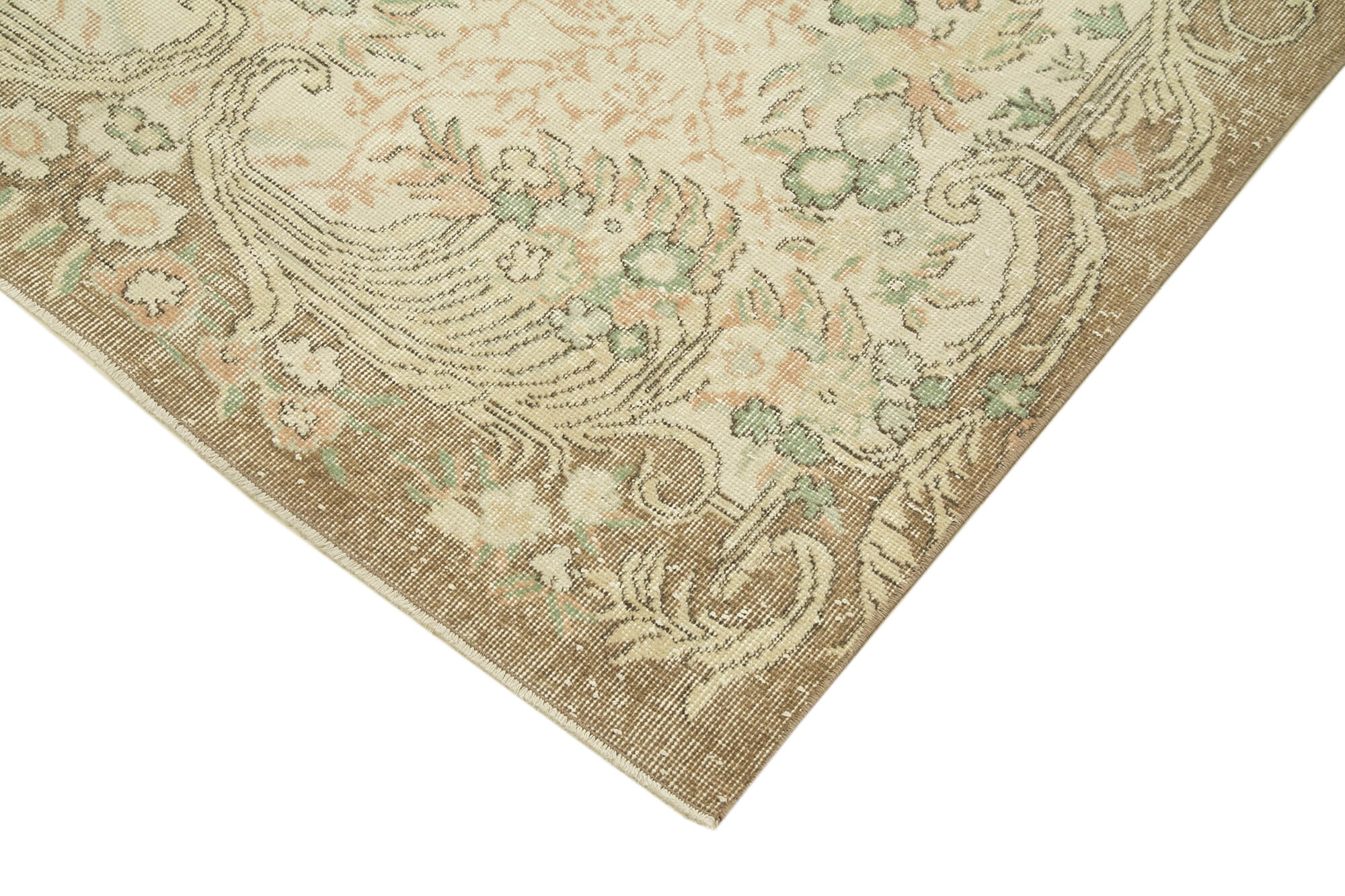 Handmade Wool Area Rug | Turkish Hand Knotted Carpet – Neutral Tone Rugs