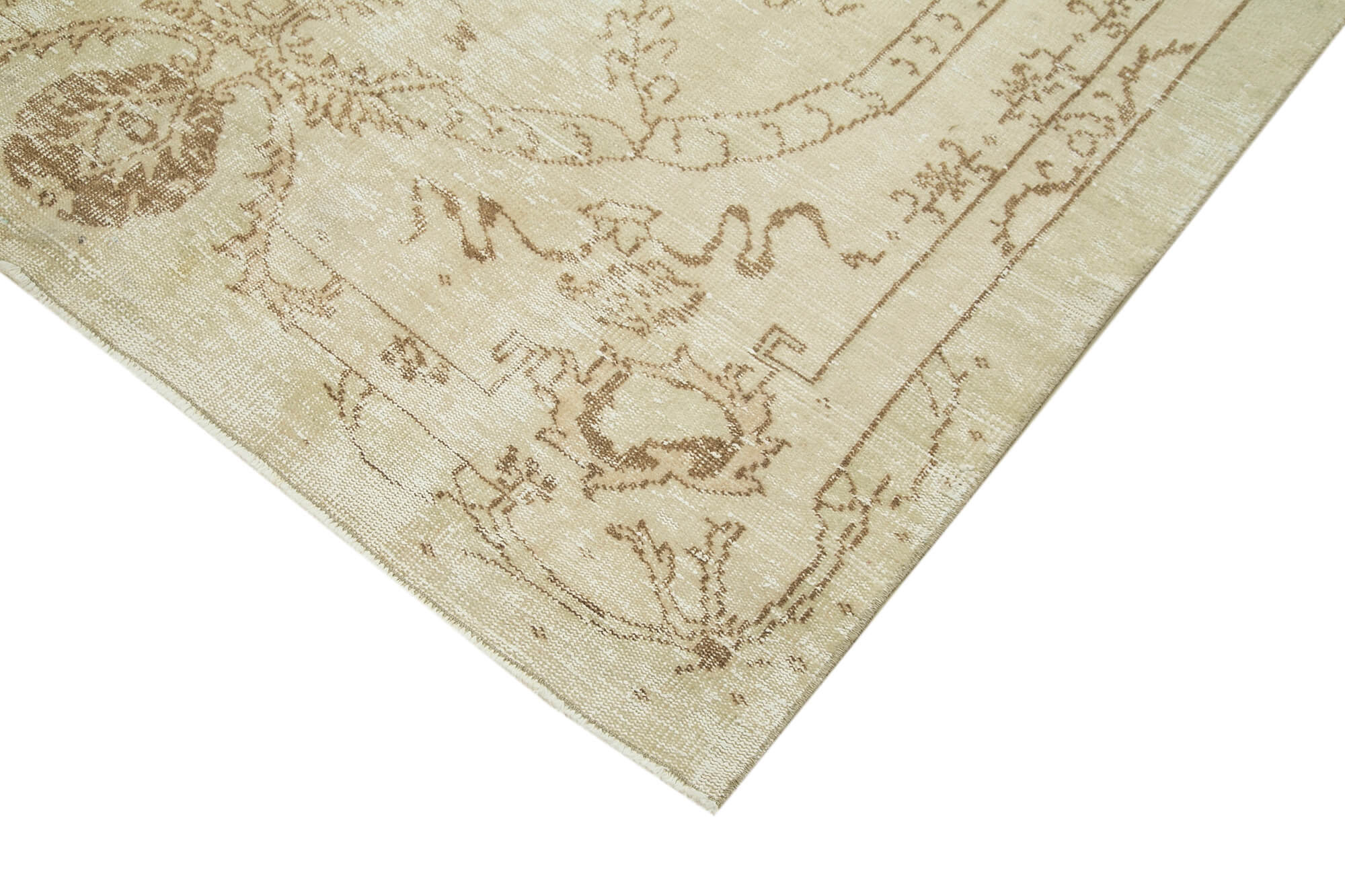 Handmade Wool Area Rug with Classic Woven Design | Durable Wool Carpet Beige