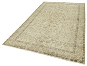 Handmade Wool Area Rug | Traditional Hand Knotted, Classic Living Room Rug, Neutral Color Beige
