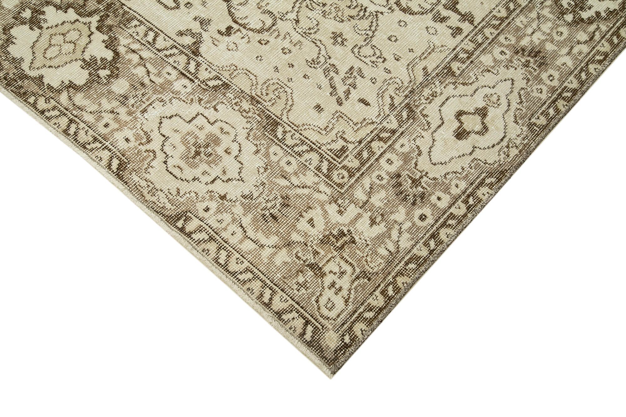 Handmade Wool Area Rug – Durable Wool Carpet with Soft Cotton Weave | Vintage Cotton Rug