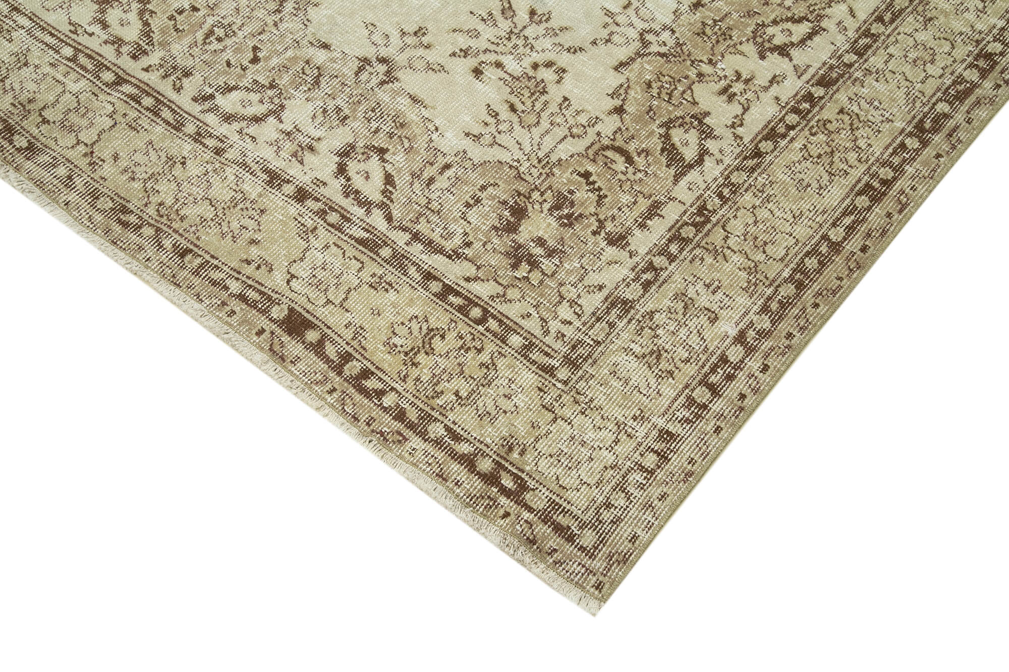 Handmade Wool Area Rug | Traditional Hand Knotted Rug – Durable Cotton Weave, Beige