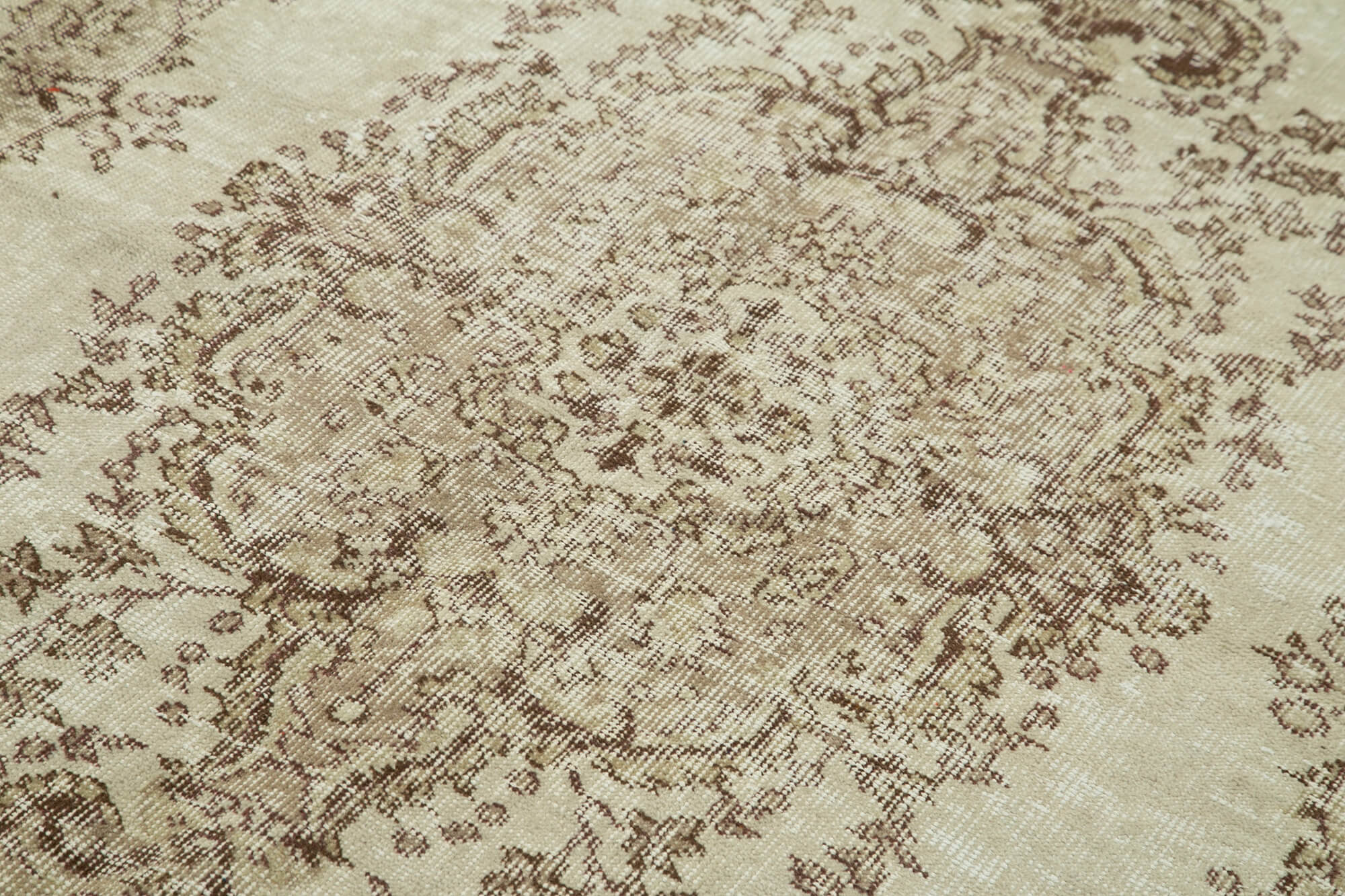 Handmade Wool Area Rug | Traditional Hand Knotted Rug – Durable Cotton Weave, Beige
