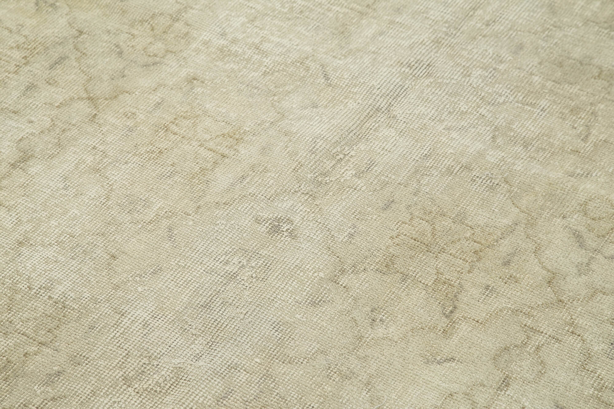 Handmade Wool Area Rug – Vintage Cotton Rug 5'3''x8'3'' | Beige Neutral Color