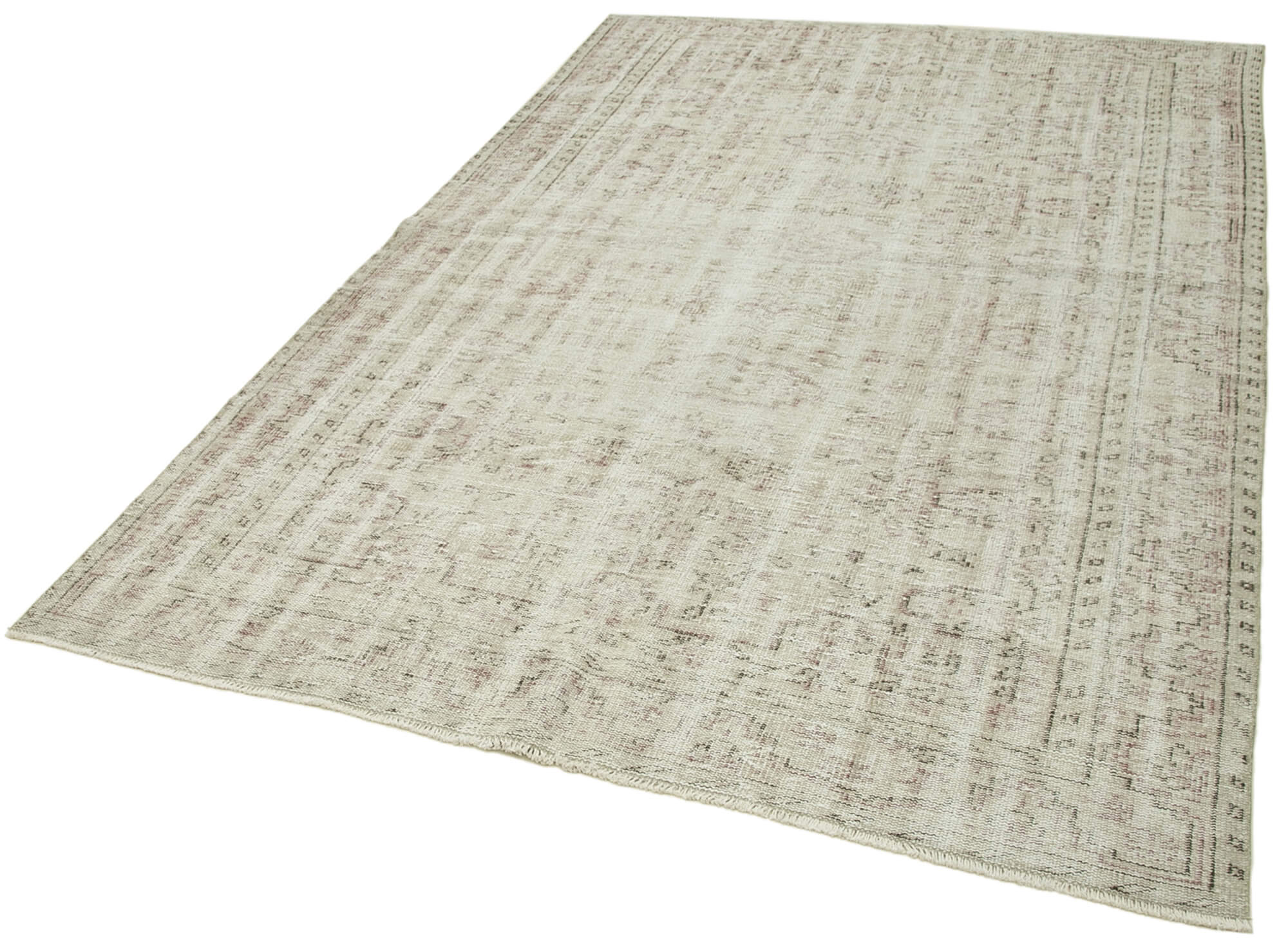 Handmade Wool Area Rug | Classic Vintage Carpet, Hand Woven Carpet 5'9'' x 9'1''